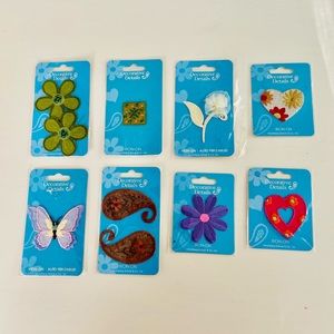 Iron-on Appliques Flowers Heart